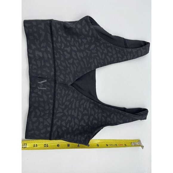 IVL Collective Power Sports Bra Size 4 Black Chi chi Leopard Womens Athletic - Picture 4 of 4